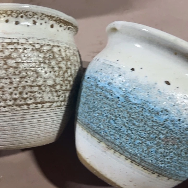 白色+蓝色泡泡 口径20高度18