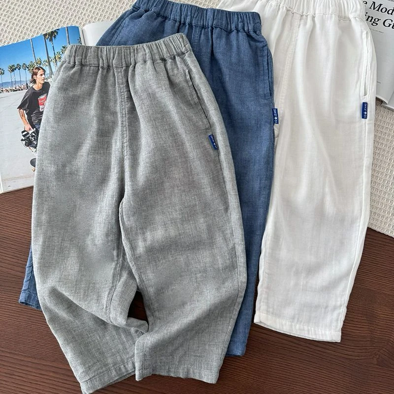 2025多色爆款高级潮款新款多色潮款洋气夏季棉纱柔软2024男童双层