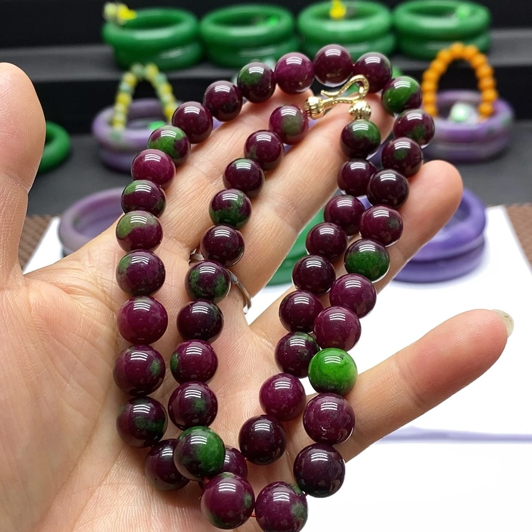 毛衣链未镶嵌石英质玉