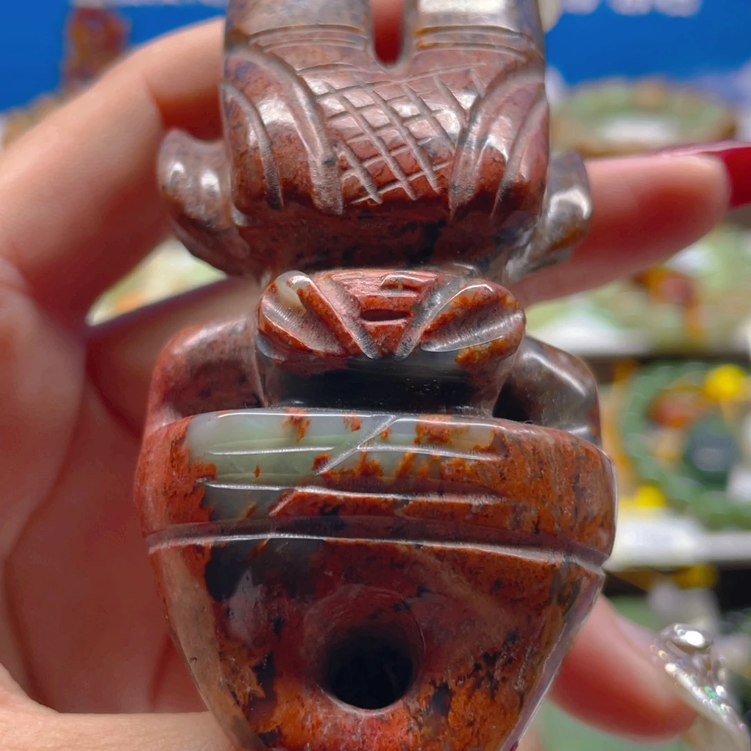 未镶嵌透闪石质玉把件