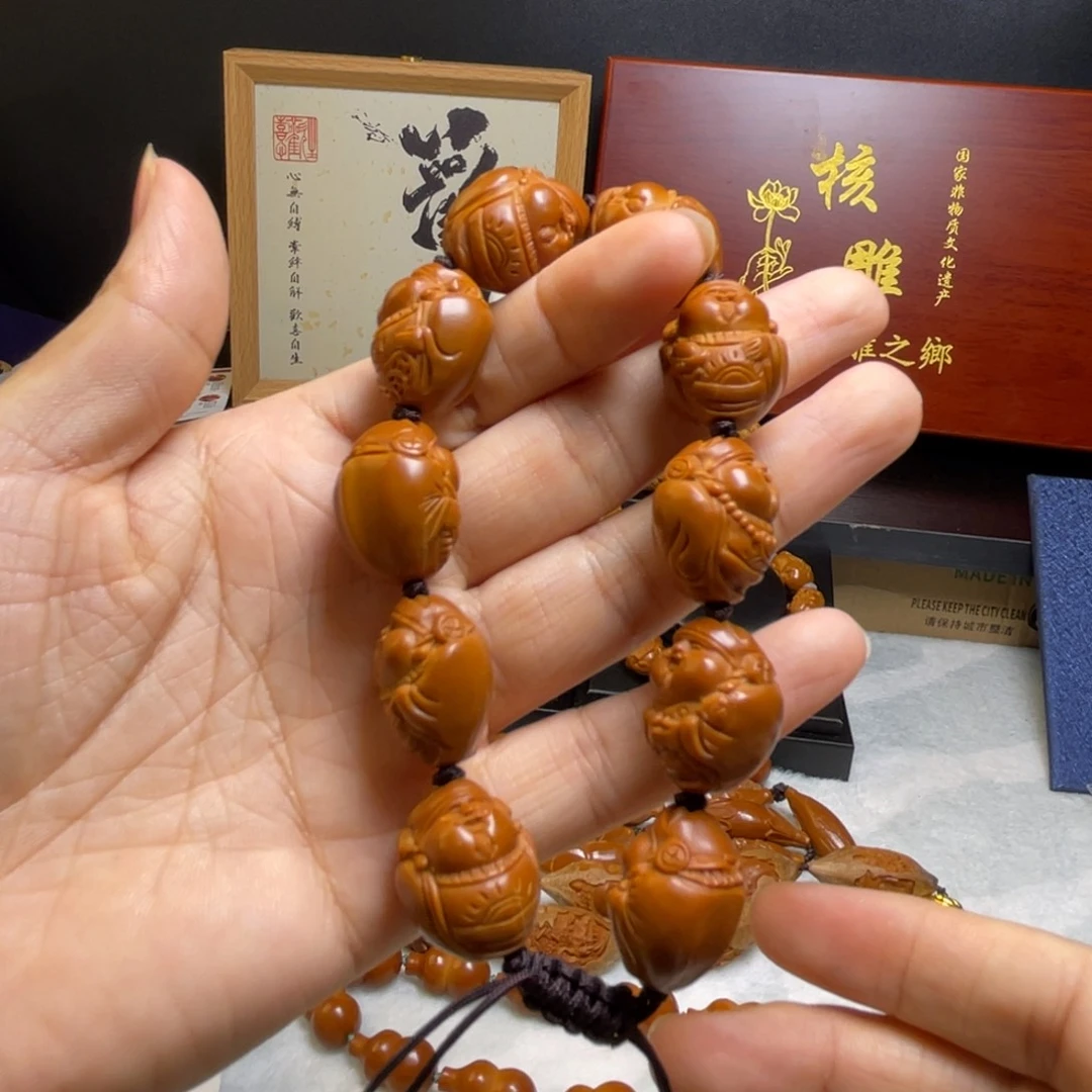 橄榄核手串/手链鲨鱼贝嘟嘟财神