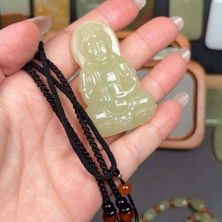 毛***毛石材新疆昆仑山脉观音牌
