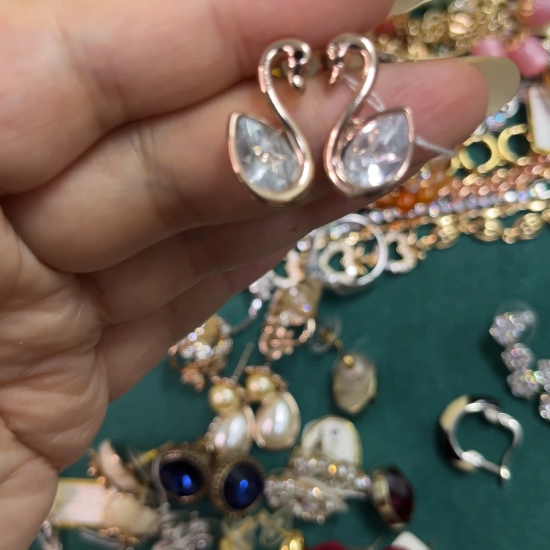 铁合金合金锆石铜镀金工艺首饰饰品