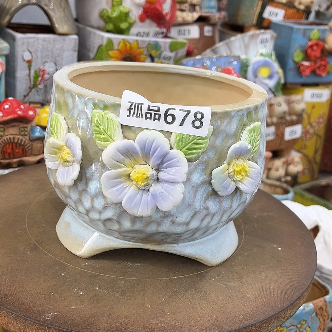 粗陶多肉花盆花盆孤品678