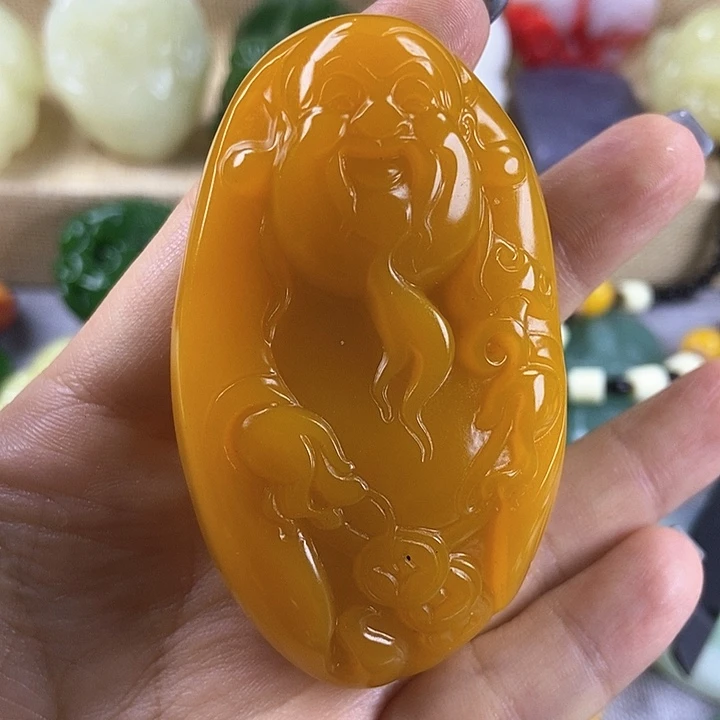 和田玉未镶嵌颈饰