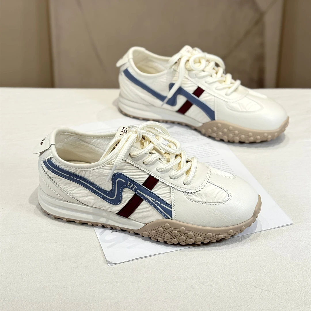 网红超火厚底潮流百搭德训鞋女2025新款秋美式复古休闲运动阿甘鞋