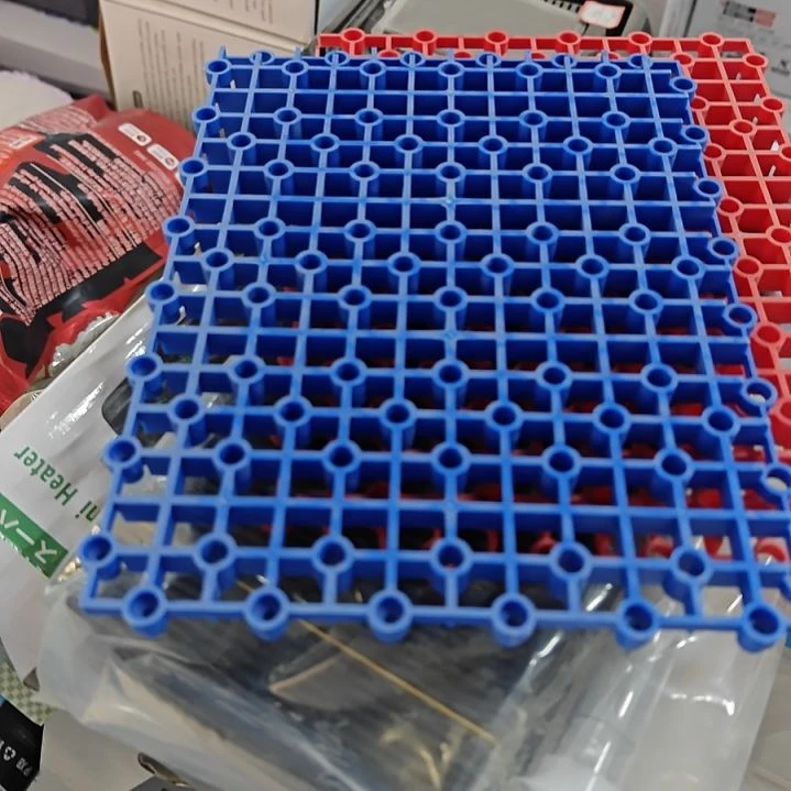 蓝色底滤板三片装带支腿角。
