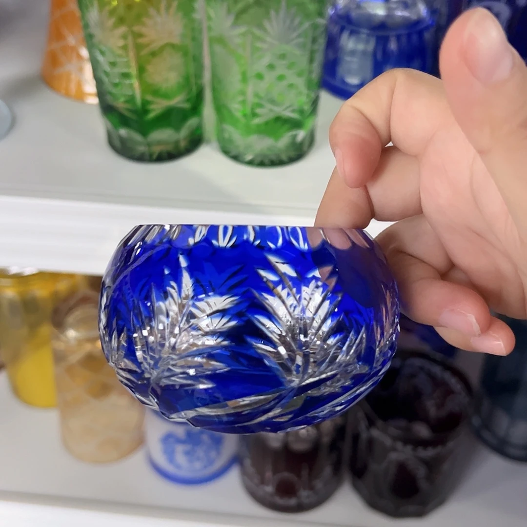 水晶玻璃高脚款微瑕一个