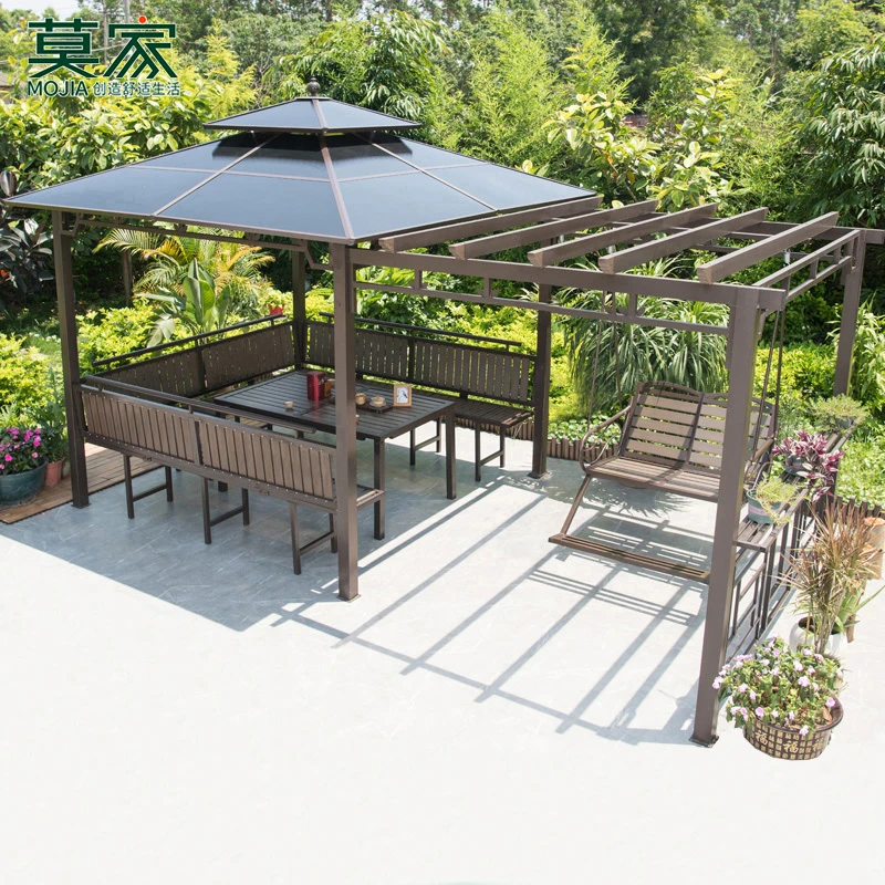 【莫家品牌】葡萄架凉亭户外庭院别墅花园防晒防水休闲凉亭【包安装】