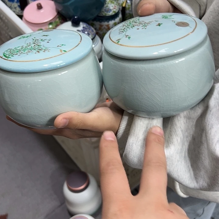 茶叶罐陶瓷家用储物罐瑕疵品介意勿拍