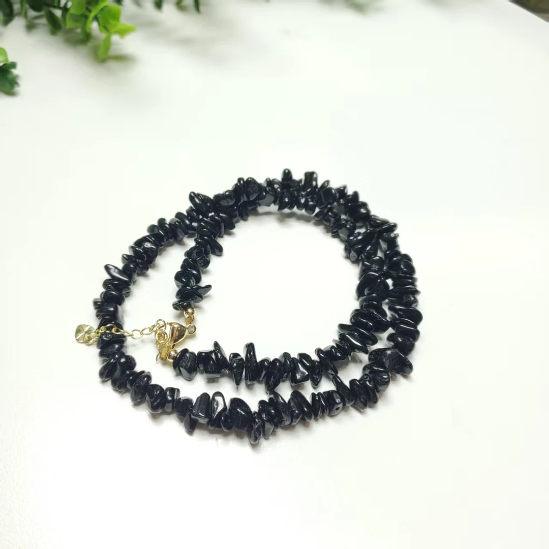 Q637【赵小姐】时尚黑曜石项链