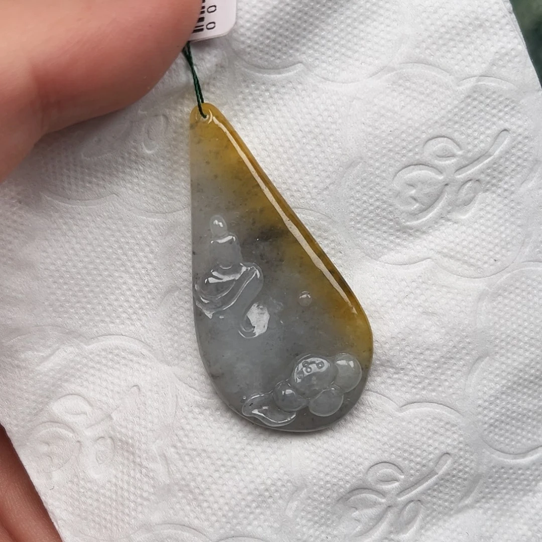 翡翠未镶嵌吊坠(不含链)