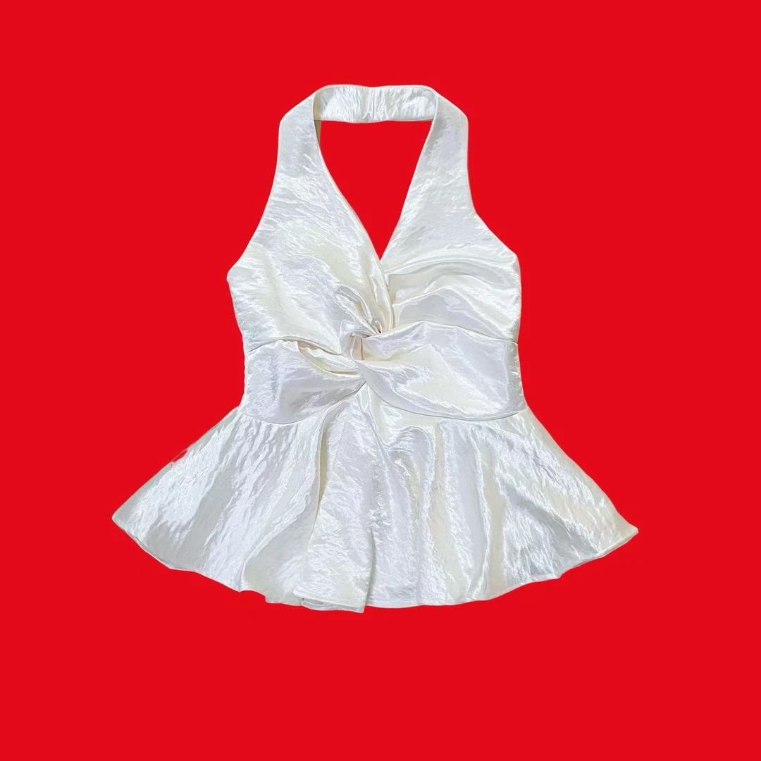 【漫老板】192私服 定制轻奢辣妹高品质挂脖上衣