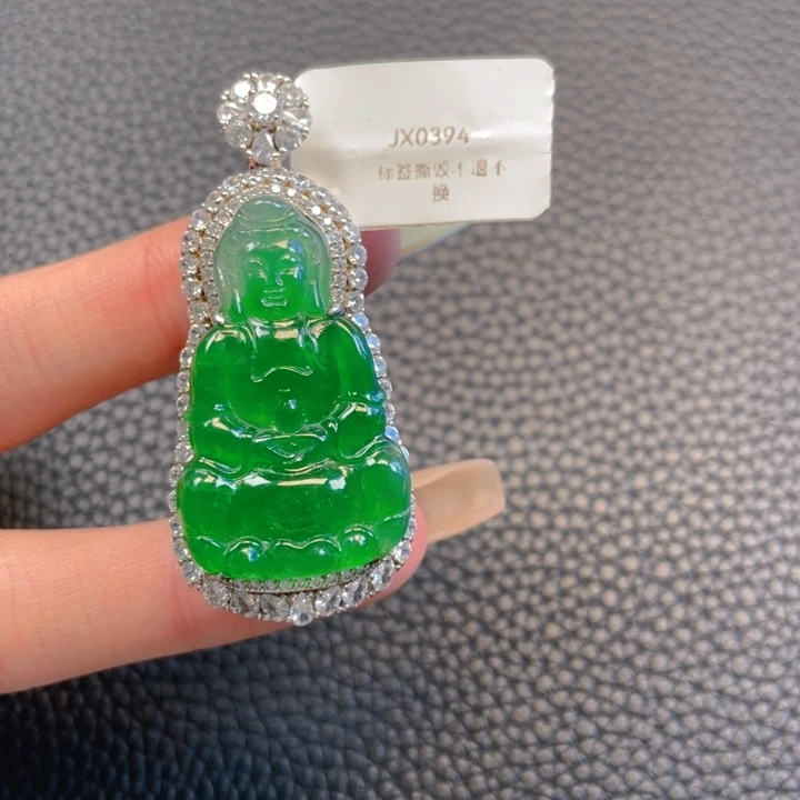 【闪购商品】颈饰银S925镶嵌翡翠