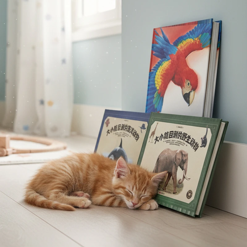 动物地板大书双11炫彩动物世界动物大小能目测的动物大百科绘本
