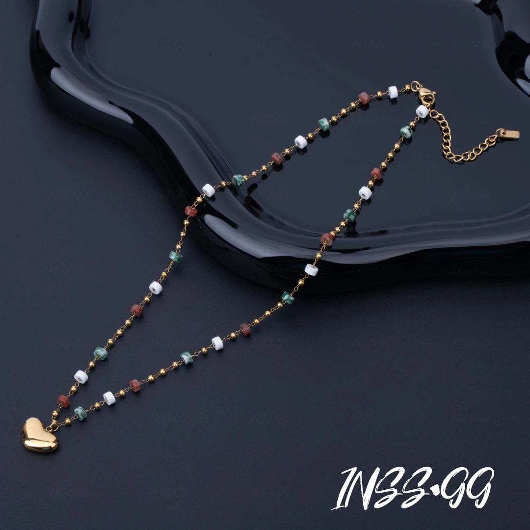 钛钢项链 【爱心如海】轻奢气质原创设计时尚百搭项链A1452