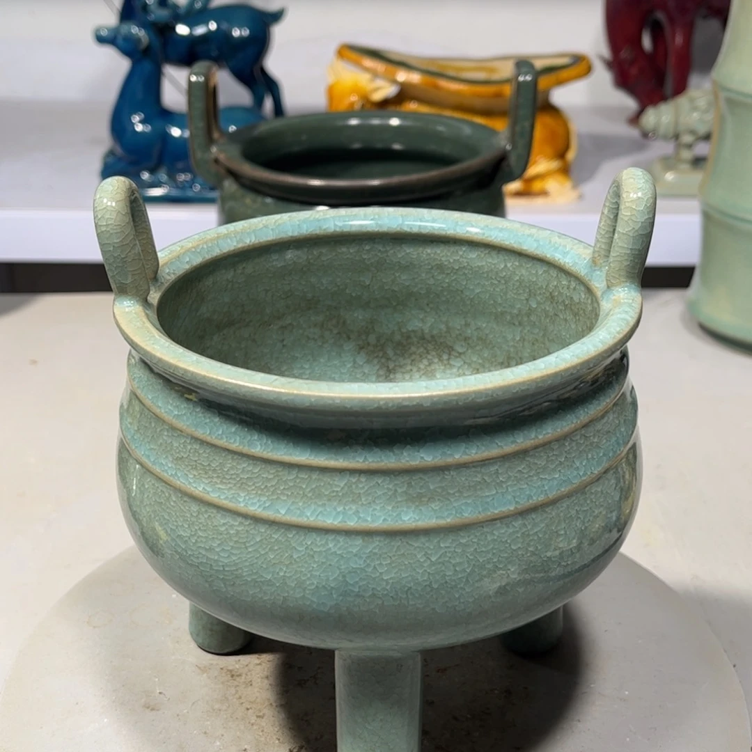 瓶彭**家汝窑瓷器品相完美