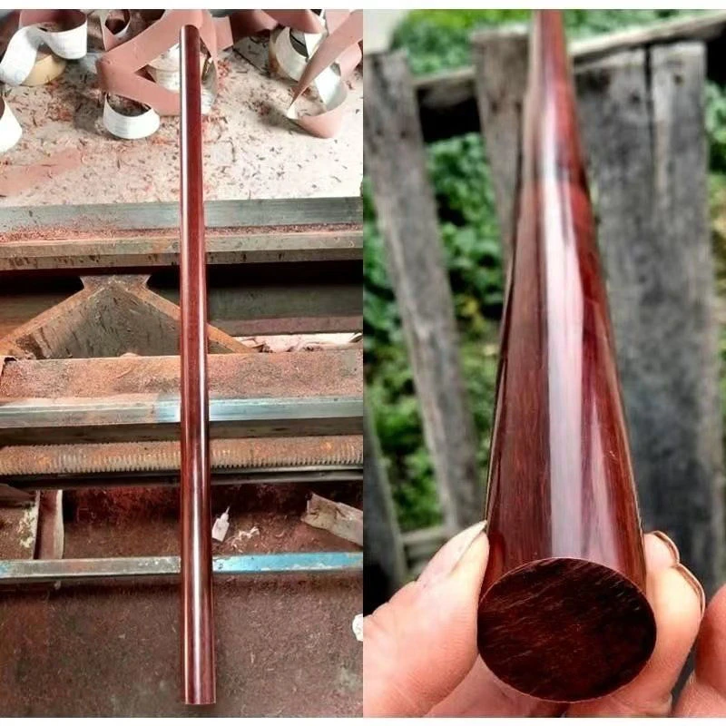 小叶紫檀太极杖实木健身武术把盘龙棍练功棒清仓紫檀木棍超硬木棍