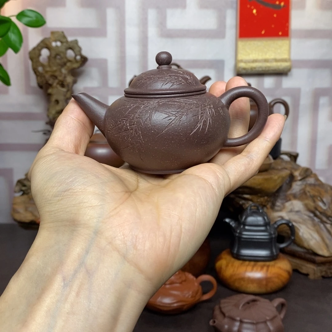 紫砂茶壶紫砂茶具天青水平