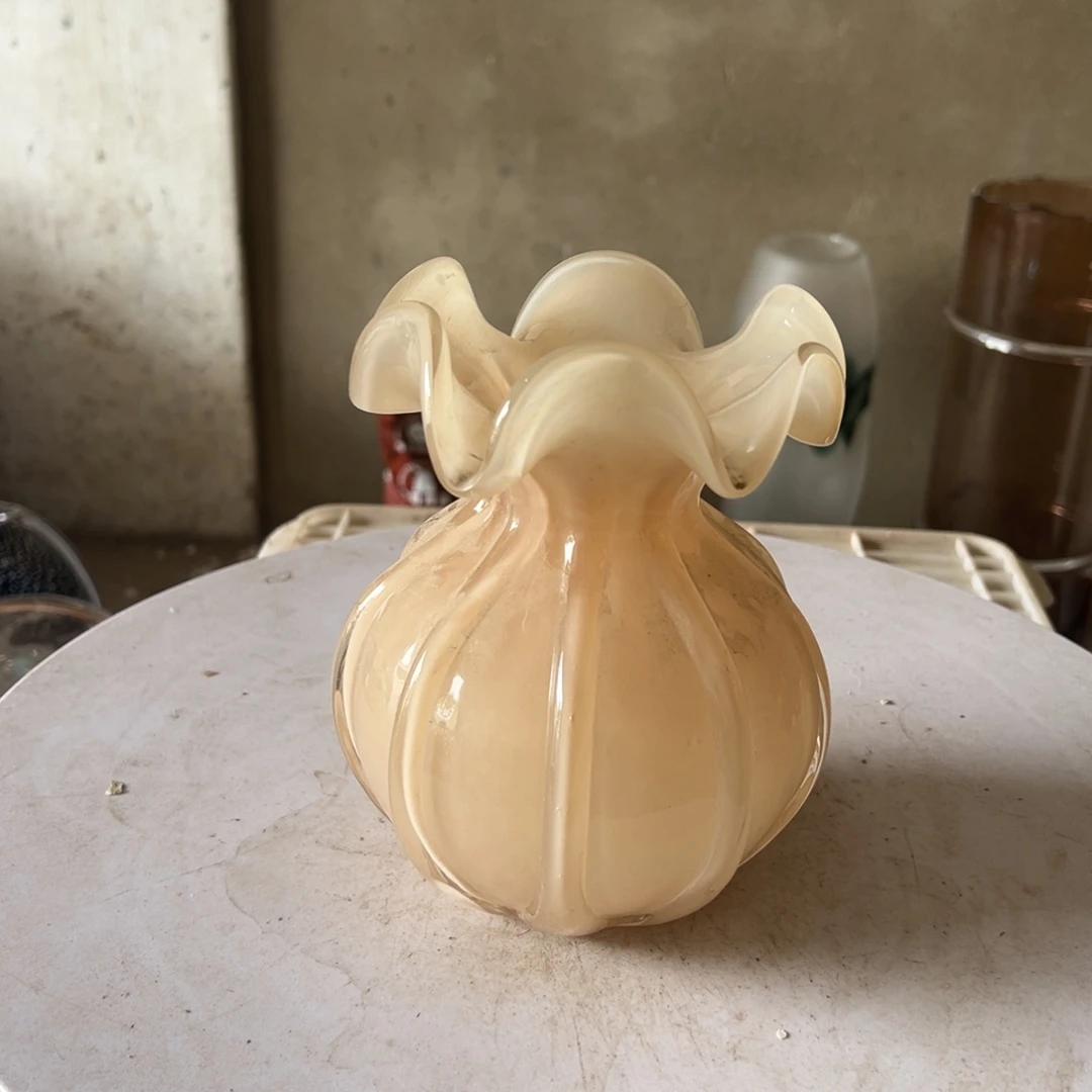 弘扬琉璃花器微瑕高度16