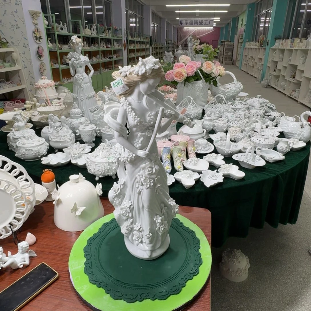 瓷片小*老货人物摆件摆件