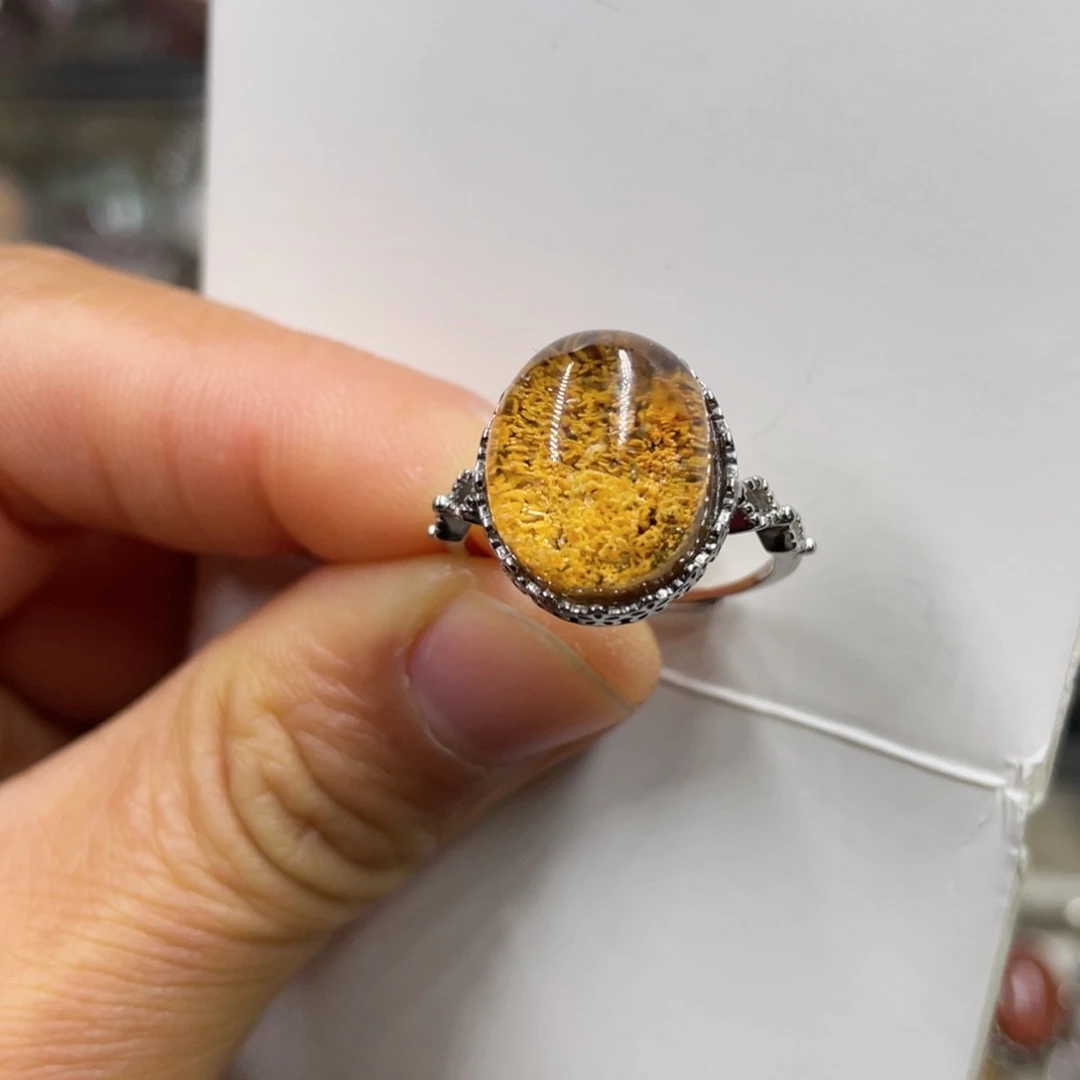 【闪购商品】水晶珠宝半成品银S925镶嵌戒指