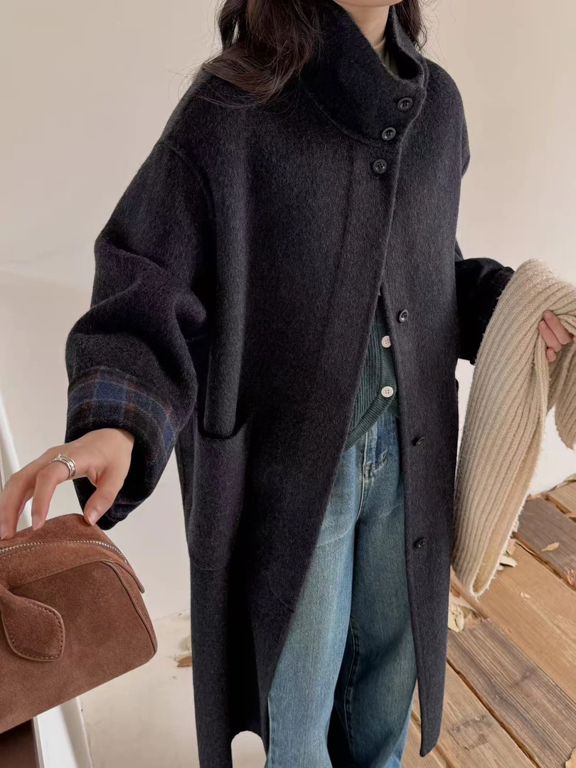 S.YING25年秋冬新款东大门气质美学集合双面羊毛大衣