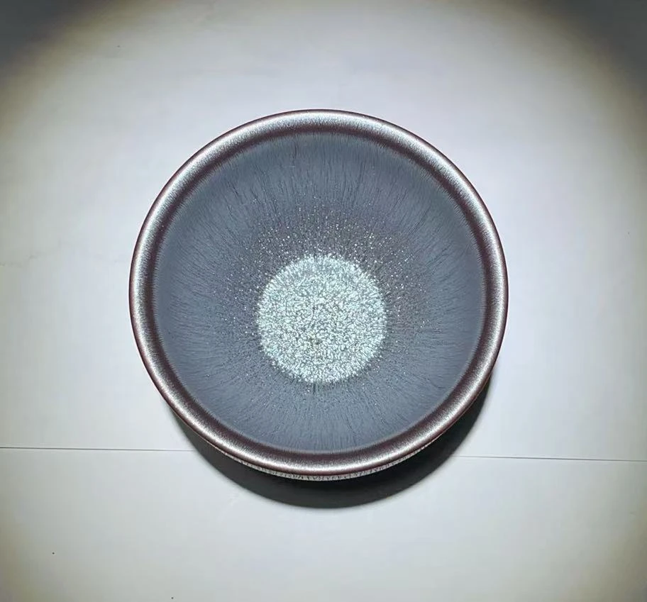 建阳建盏9.2口径容量145毫升左右铠甲将军型品茗杯配证书盏袋