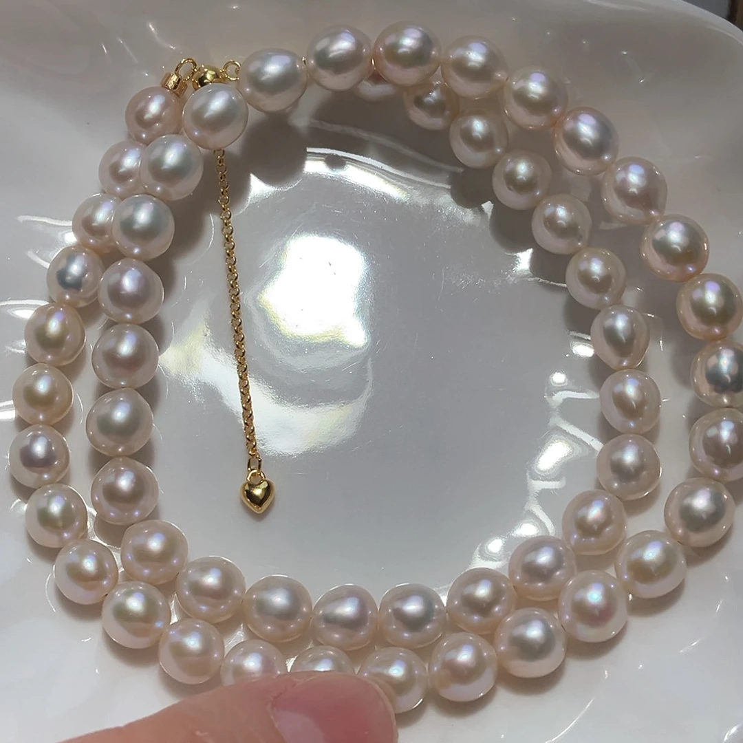 淡水珍珠颈饰银S925镶嵌