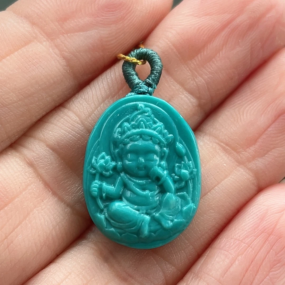 绿松石未镶嵌颈饰