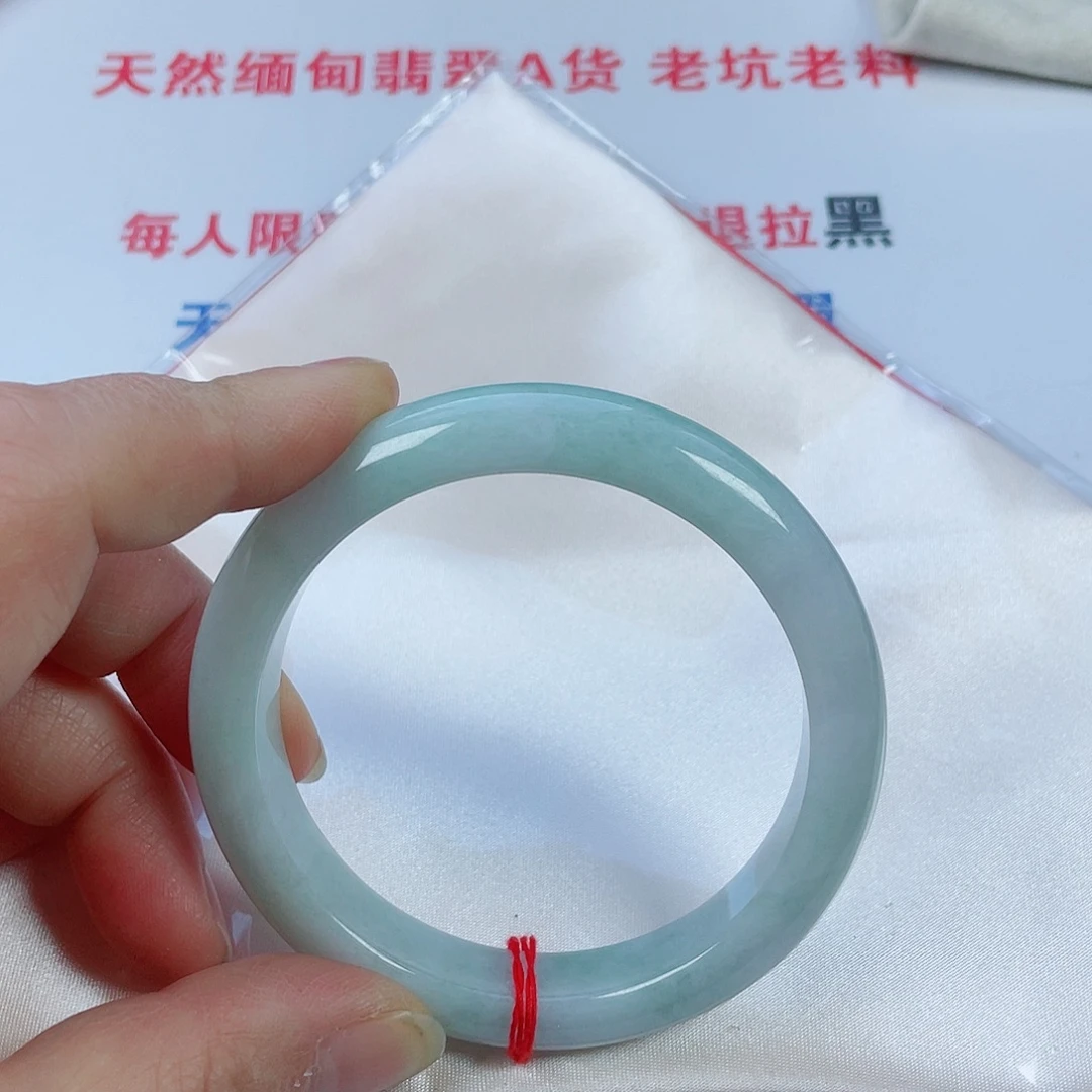 翡翠未镶嵌手镯天然翡翠手镯58