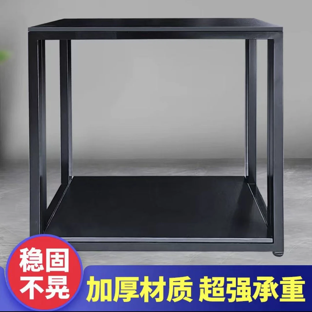 鱼缸平面柜子 小鱼缸架子平面架水族专用柜环保面板安装简单耐用