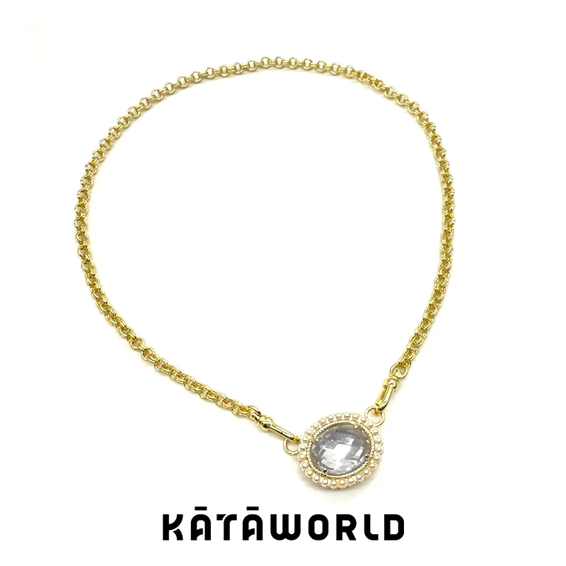 KATAWORLD 铜合金项链 【主理人】流金岁月椭园大kata项链