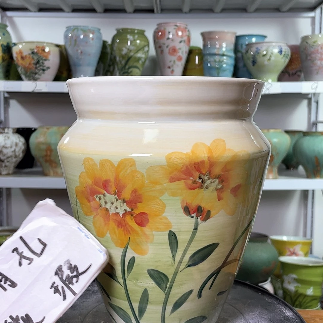 景德镇陶瓷花盆花器暇256