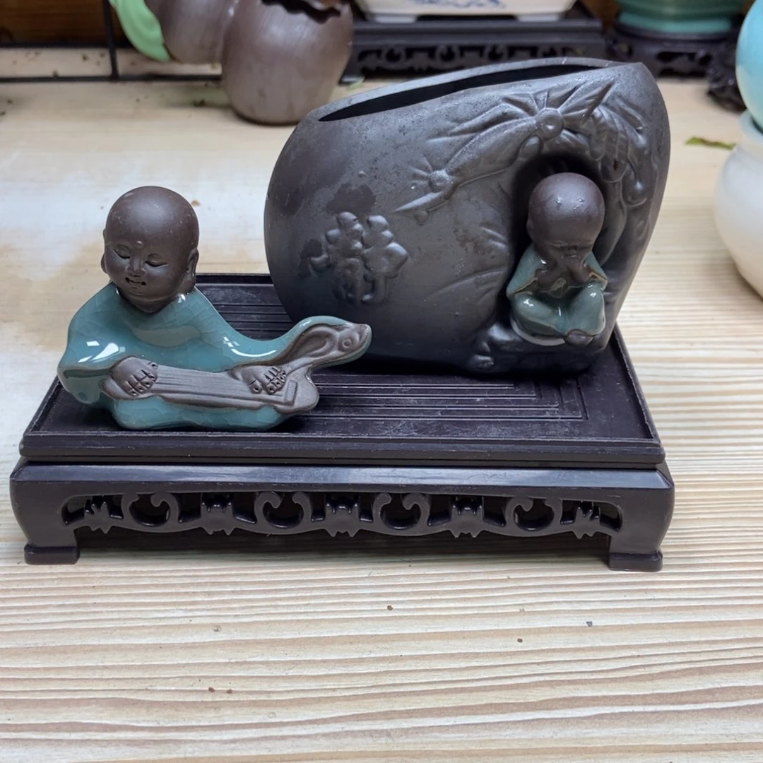 瓷片陶瓷花盆陶瓷艺术