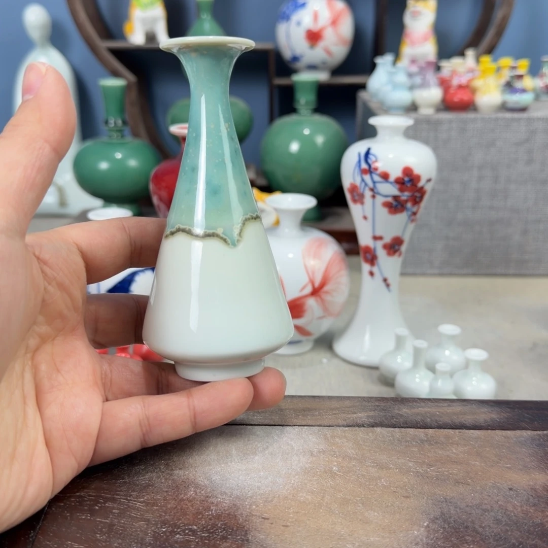 陶瓷手工小花器摆件