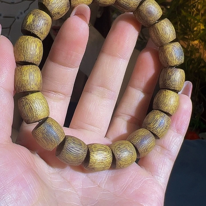 手串沉香九九沉鼓珠单圈白棋多样发一