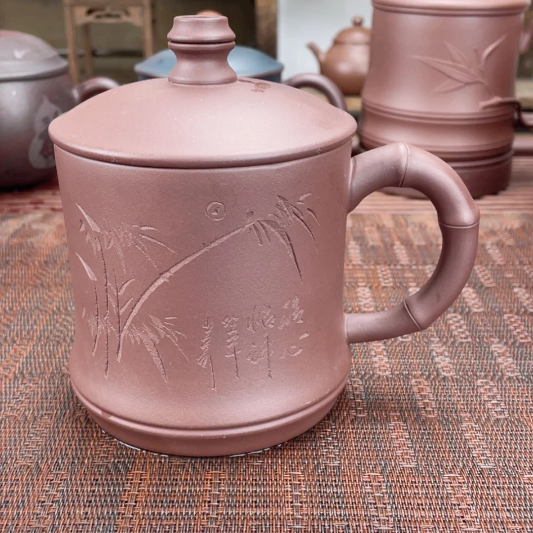 【闪购商品】紫砂茶杯宜兴原矿紫砂盖杯微瑕