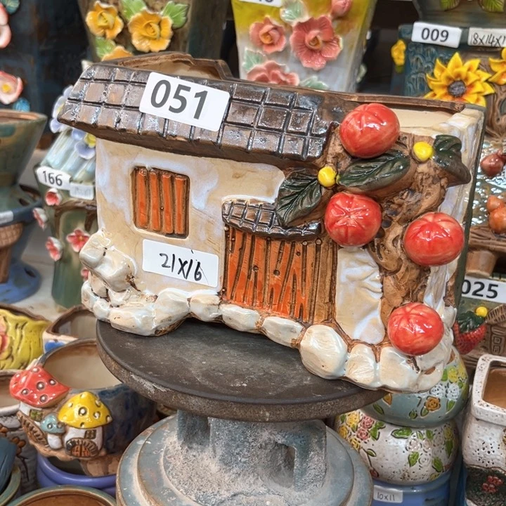 紫砂花盆粗陶材质多肉花盆