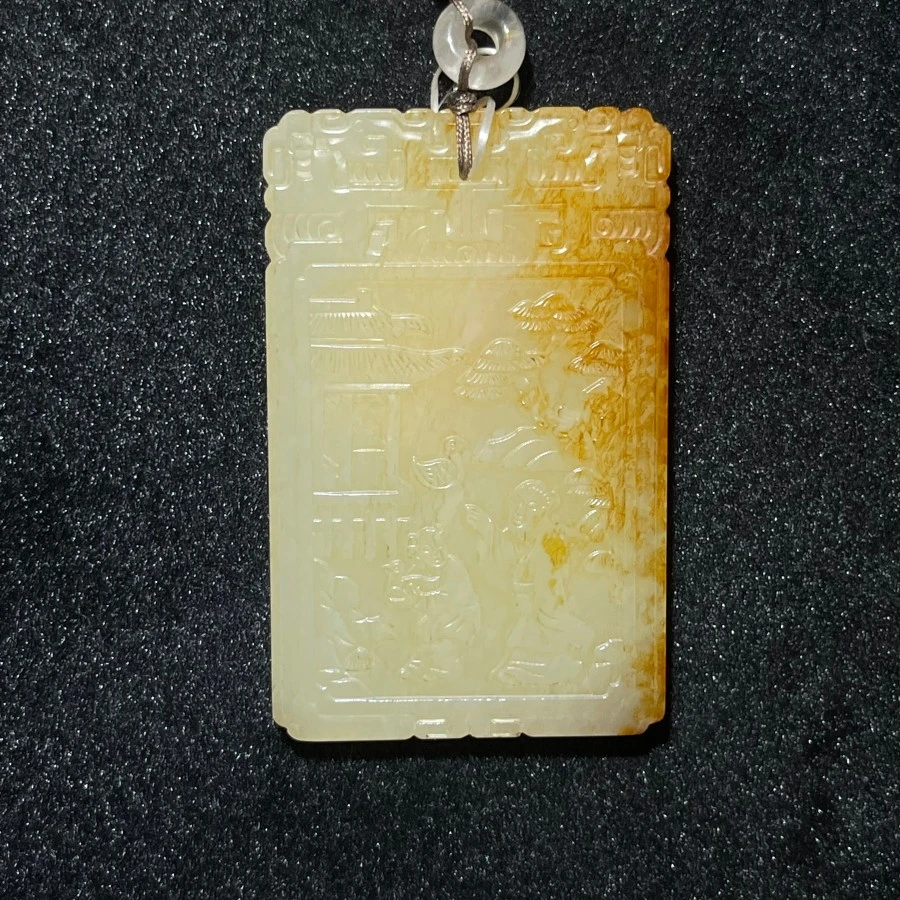 《清代》和田玉子冈牌 山东国营文物商店25050800606-721
