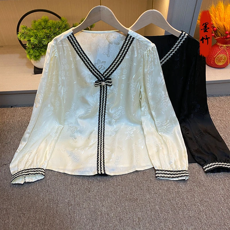 【71264】新中式女装中国风高级感气质女士上衣时尚复古提花