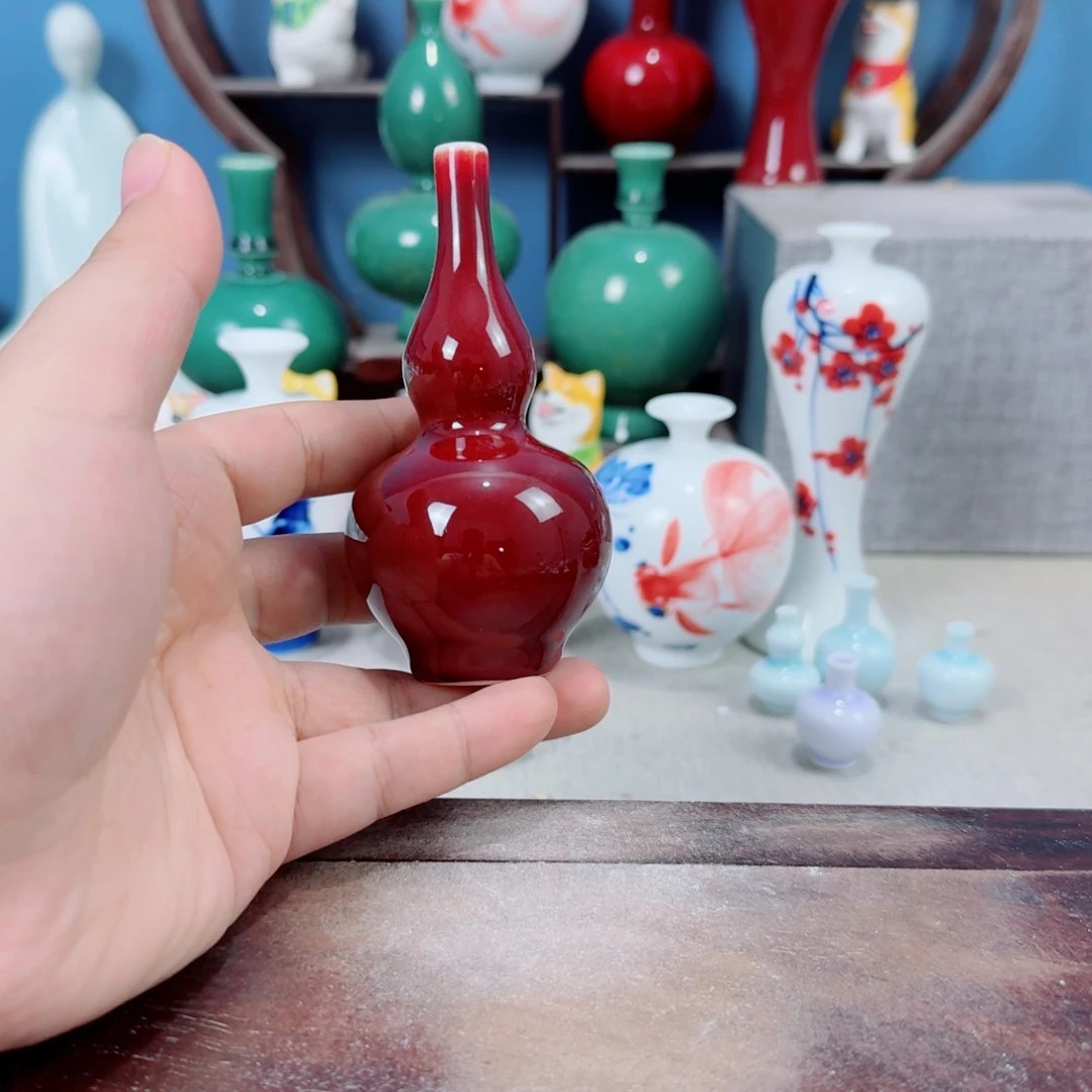 陶瓷手工小花器摆件