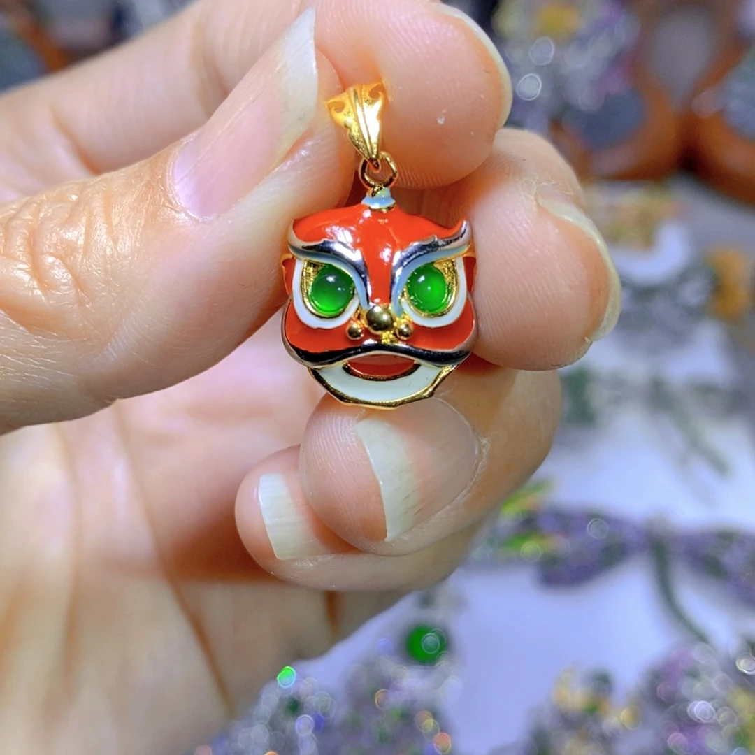 翡翠颈饰合金天然翡翠