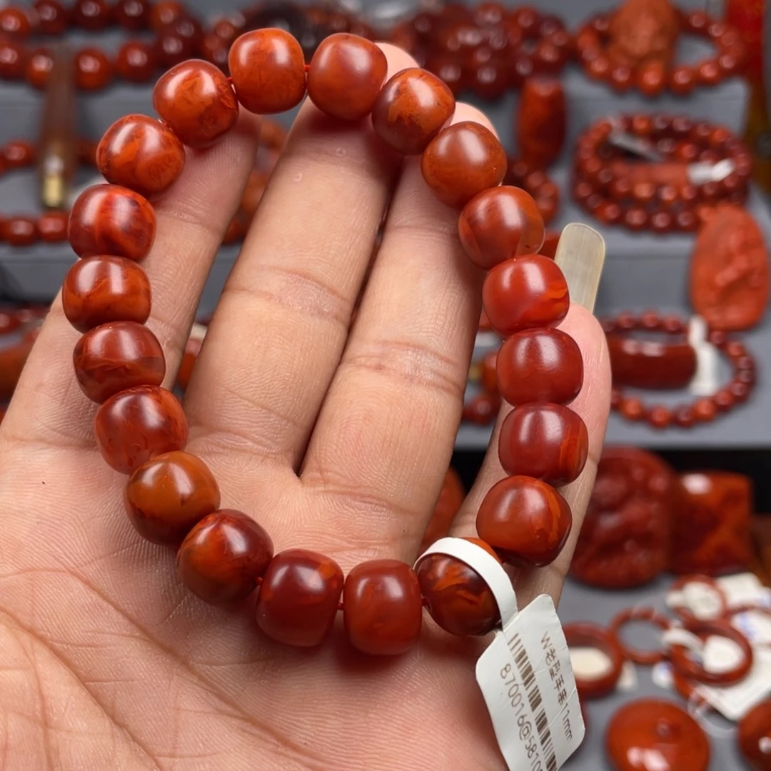 南红玛瑙未镶嵌珠宝奇石单圈11