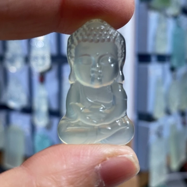 岫玉未镶嵌颈饰吊坠