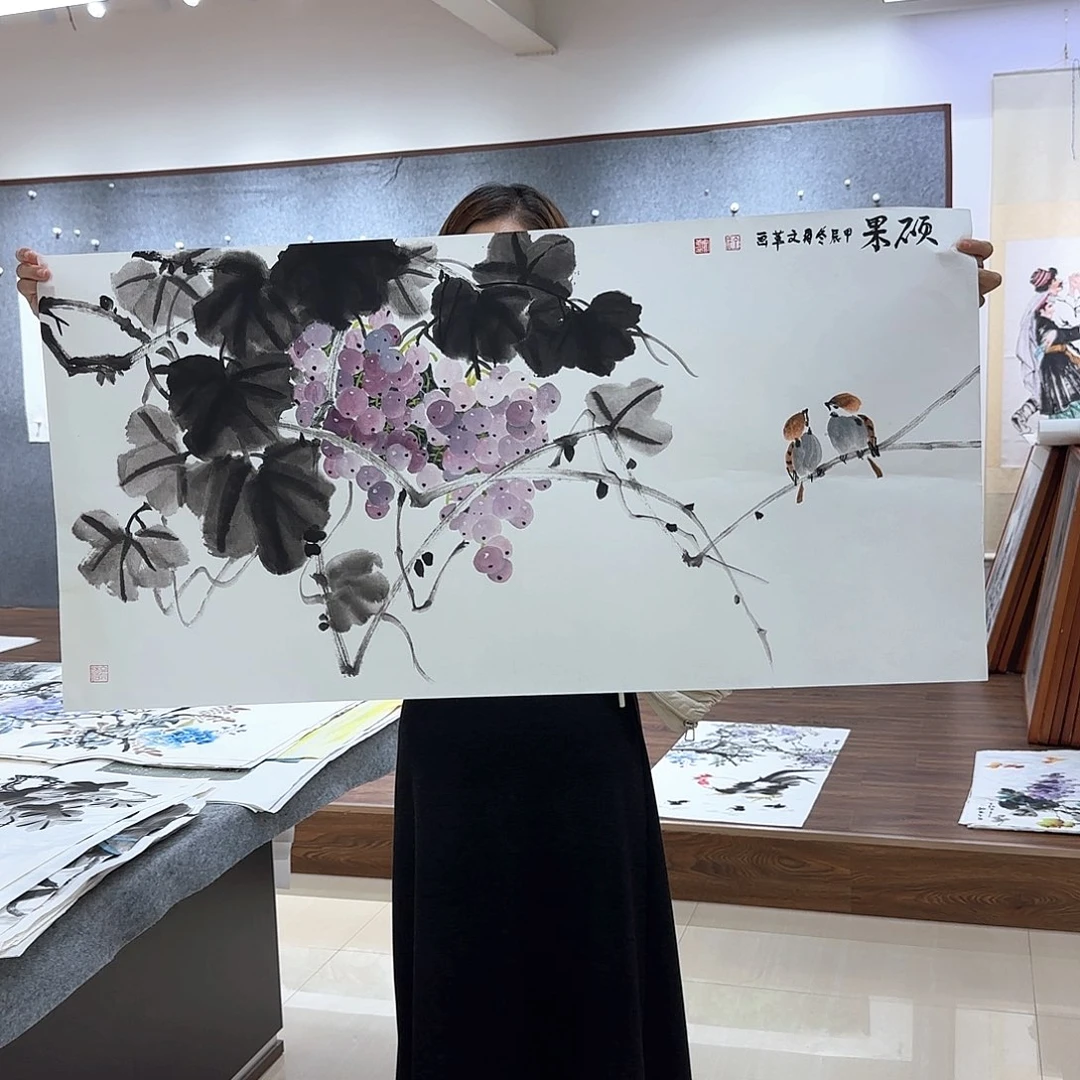 国画国画作品多次