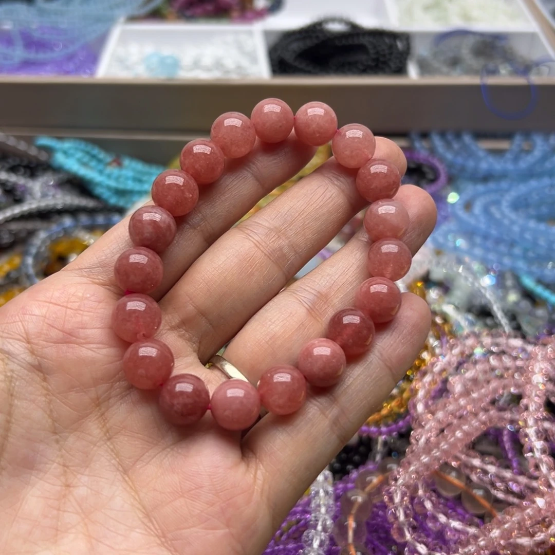 未镶嵌手链烟晶红纹10