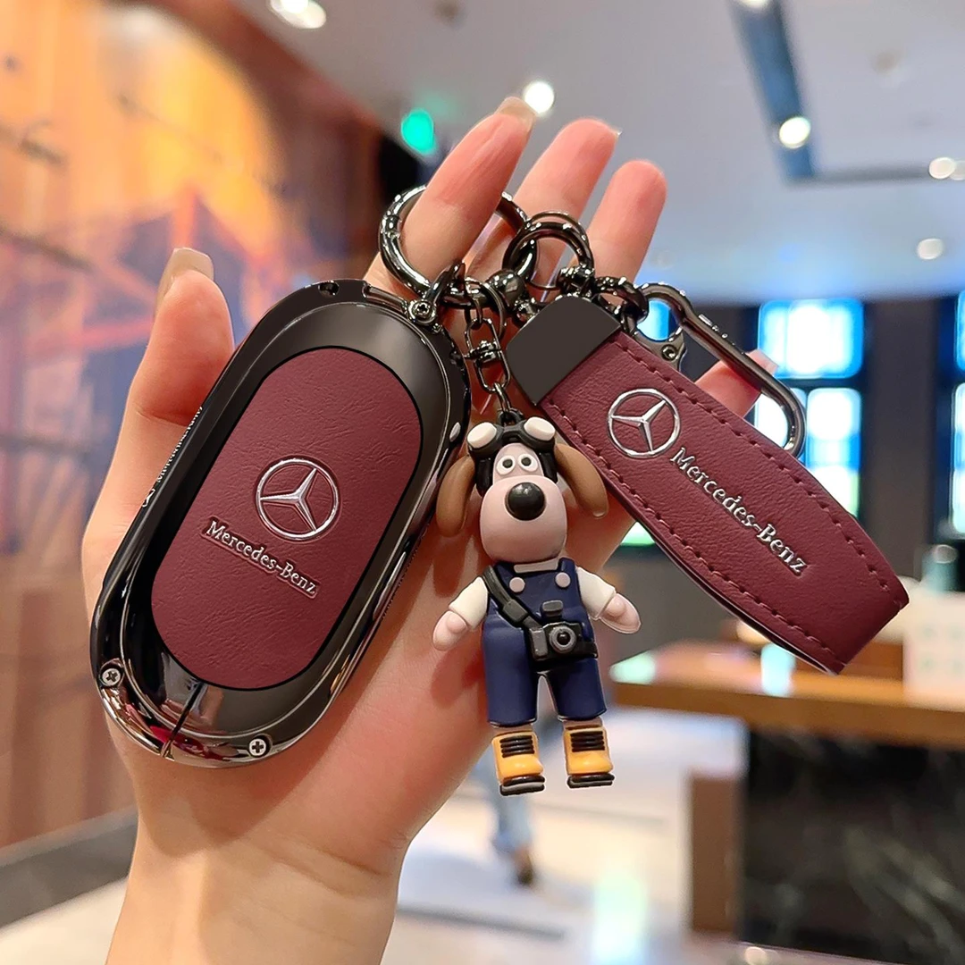 奔驰c260钥匙套e300l女glc300l金属a200l壳glb220汽车gle级25款扣
