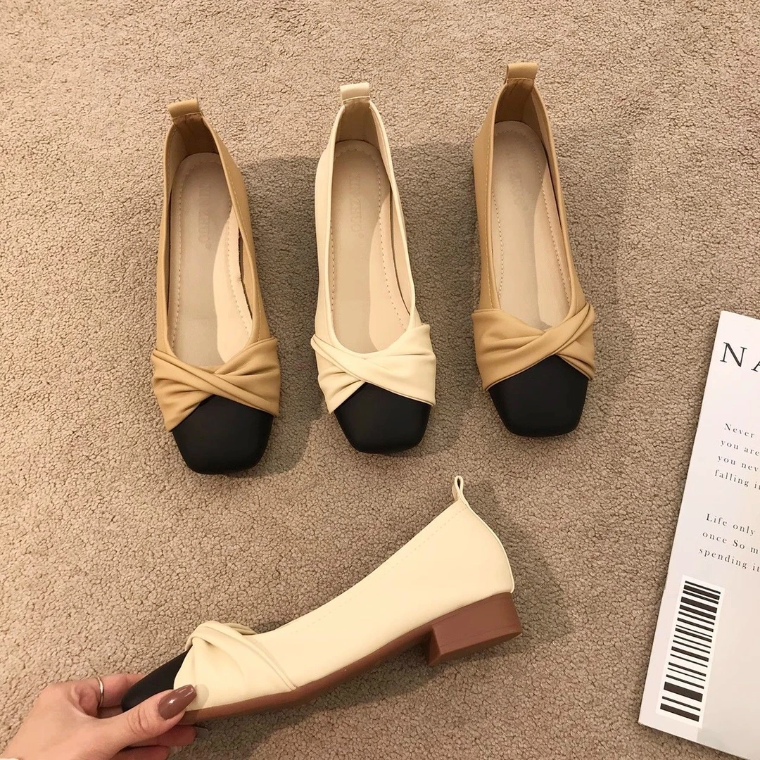 温柔软底单鞋瓢鞋2025春配裙子奶奶平底玛丽珍休闲女鞋子LO