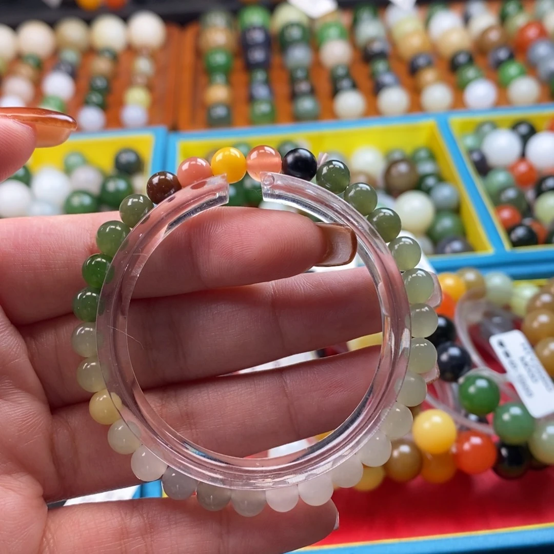 和田玉未镶嵌珠宝奇石福利多宝手串z6